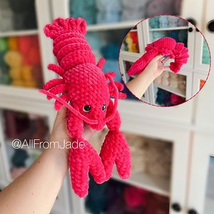 Crochet PATTERN: Larry the Lobster (english/français) - Fidget Amigurumi Tutorial - Etsy Canada