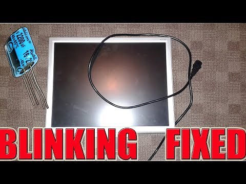 How to repair most of the LCD monitors with blinking light