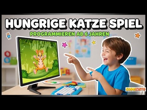 Hungrige Katze Spiel: Programmieren für Kinder (CodeKiste Tutorial, ohne Vorwissen coden)