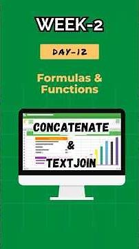 Day 12 | Week 2 | Microsoft Excel Series | CONCATENATE, “&” and TEXTJOIN