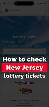 How to check New Jersey (NJ) lottery tickets, winning numbers and latest lottery results?