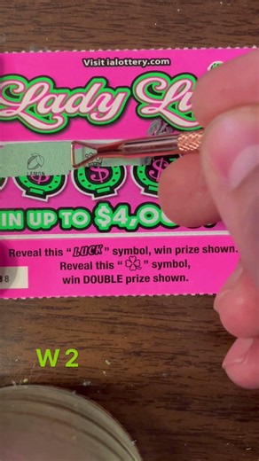 $1 a day lottery scratching. Can we get 3 in a row?
