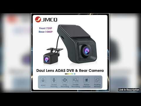 JMCQ USB ADAS Car DVR Dash For Android Auto Multimedia Player Front Rear Dual Camera Loop