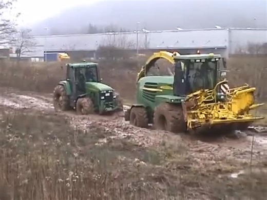 @agri_fails on Instagram: "Dead ☠️ John Deere #agriculture #farming #johndeere #tractorfails #agrifails farming tractor bogged agri funny fails driver accident combine driver error"