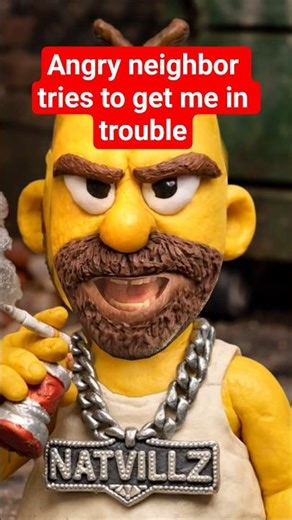 Angry neighbor tries to get me in trouble #shorts