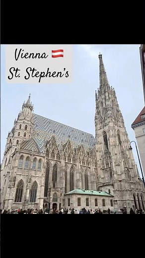 Explore the 700-year history and Gothic beauty of Vienna’s iconic St. Stephen's Cathedral. ⛪️🇦🇹