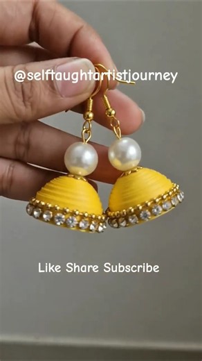 Handmade Quilling Earrings #selftaughtartistjourney #earrings #diy #jewellery #handmade #quilling