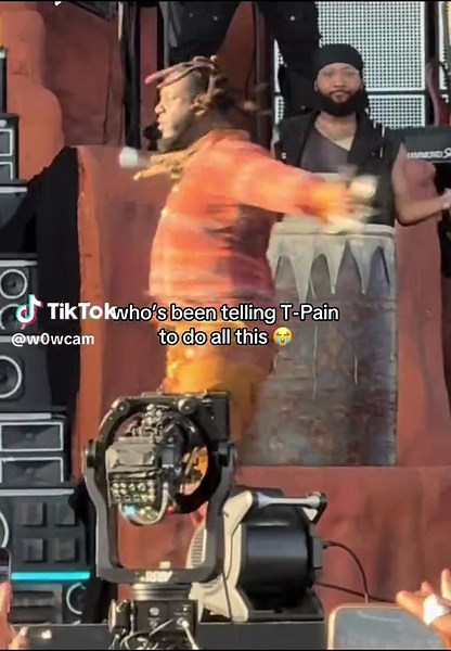 T-Pain's Impressive Twirling Skills at Coachella