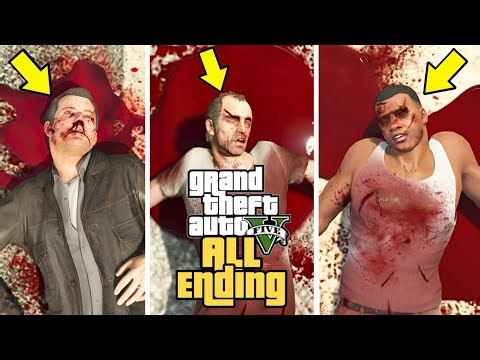 GTA 5 - All 5 Endings! (A,B,C, Secret & BETA)