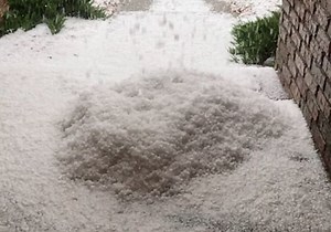 Huge Pile of Hail Builds Up Outside House in Greeley, Colorado