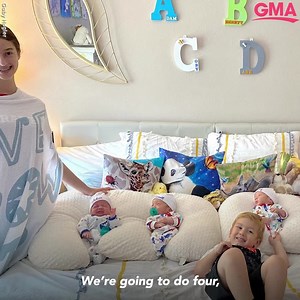 This family of five almost doubled with birth of quadruplets! https://gma.abc/3odiijh | Good Morning America