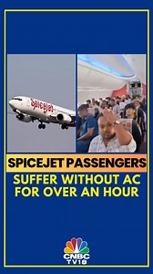 "The temperature inside the flight was 40°C, and the passengers were suffering. The AC was switched on only when the flight took off," claims a SpiceJet passenger who was travelling from Delhi to Darbhanga (SG 476). Several passengers were left feeling unwell while waiting inside the aircraft without air conditioning amid the ongoing heatwave #WATCH #spicejet #aircondition #AC #Delhi #Darbhanga #SG476 #heatwave #cnbctv18digital | CNBC-TV18