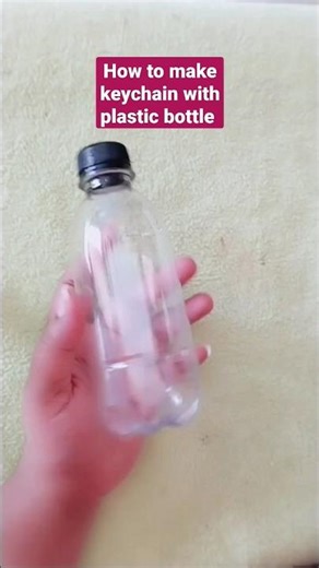 How to make a keychain with a plastic bottle #youtubeshorts #short #diy #youtube #shortsvideo #viral