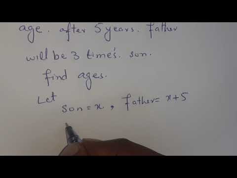 Find Father & Son’s Age | Simple Algebra Word Problem | @alphamaths_tv 📝