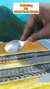 24K views · 1.7K reactions | Ballasting my Indian Railways ho scale model railroad tracks!  #reelitfeelit #indianrailways #hoscale #modeltrains #miniatureart | Ashim Kumar Sutar | Facebook
