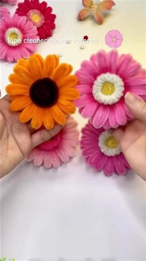 Pipe cleaner flower tutorial #diy#easy#viralvideo#viralshorts#viralreel