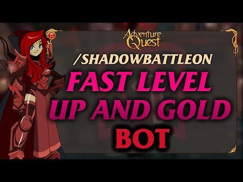 █ AQW █ FAST LEVEL UP AND GOLD BOT [ /SHADOWBATTLEON ]