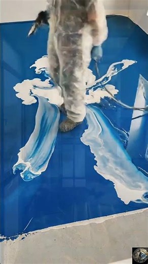 How to Make a Sky Epoxy Floor | Full transformation