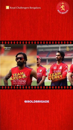 HIGHLIGHTS OF RCB'S FIRST WARM-UP GAME | TEAM KRUNAL VS TEAM VENKY - IPL 2026 | #BoldBrigade #Shorts