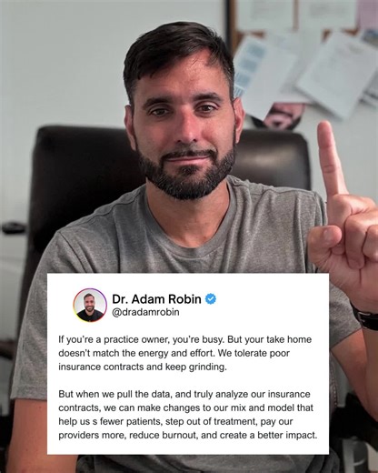 If you’re a practice owner, you’re probably busy, but busy doesn’t always mean profitable. You’re pouring in the energy. You’re grinding through full schedules. Yet your take-home still doesn’t match the effort. That’s usually not a work ethic problem. It’s a contract problem. Most owners tolerate poor insurance rates because it feels safer to stay busy than to question the model. But when you actually pull the data and analyze your payer mix, everything changes. With the right adjustments, you 