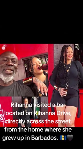 Rihanna visited a bar located on Rihanna Drive, directly across the street from the home where she g