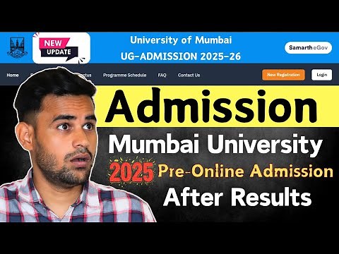 Mumbai University Admission Process 2025 | mumbai university admission 2025 online registration