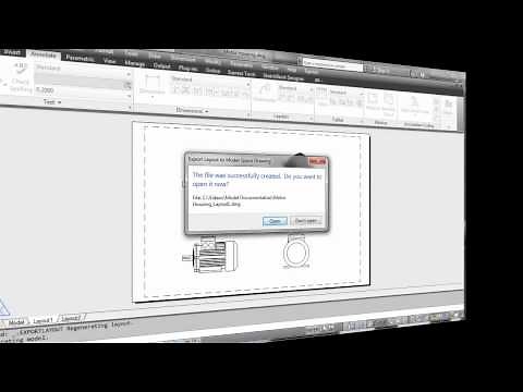 Model Documentation -- Export Layout to Model