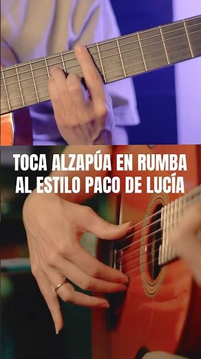 Aprender a tocar rumba como Paco de Lucía con técnica de alzapúa #guitarraflamenca #guitarra