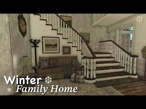 Bloxburg: Winter Family Home | Speedbuild | Roblox Bloxburg | Interior