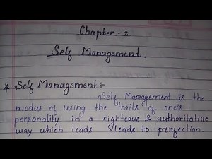 class 9 computer chapter 2 Self Management By MICA EDUCO I.T. Scholars Notes and question answer