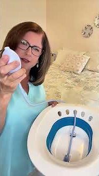 How to use a folding sitz bath at home #tutorial #personalhygiene