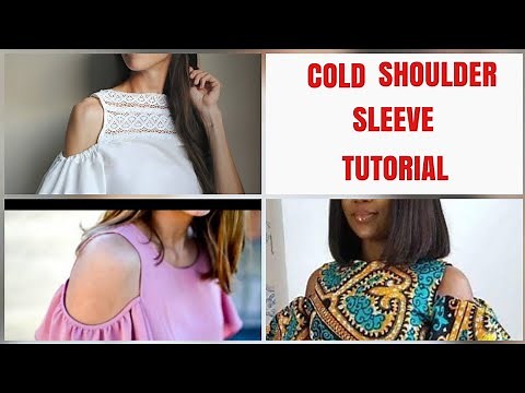 How to make Cold Shoulder Flare Sleeves - detailed tutorial