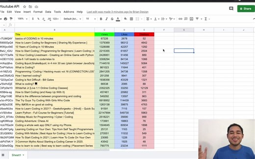 Youtube API Project - How to Scrape Youtube Videos Data