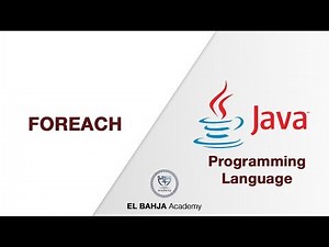 37 - Foreach : Java (Darija)