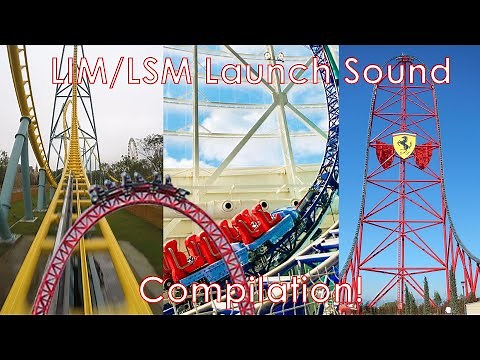 LIM/LSM Roller Coaster Launch Compilation! | Magnetic Launch Sounds To Relax/Study To!