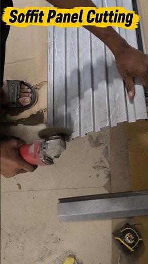 PVC Soffit Panel Cutting । How to Cut PVC panel । PVC Ceiling 2026 #shorts #curveceiling #pvcpanels