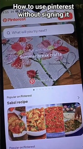 How to use pinterest without signing it
