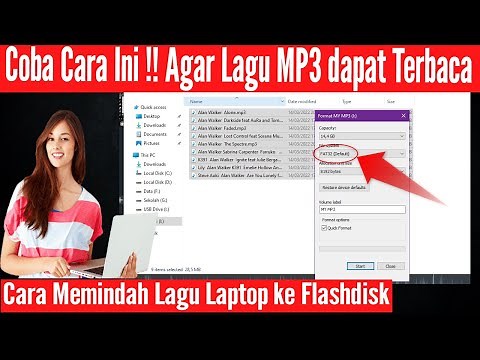 How to move MP3 songs from a laptop to a flash drive