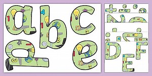 STEM Display Lettering