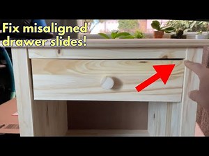 How to adjust drawer with roller slides