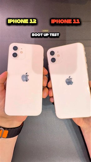 iPhone 12 vs iPhone 11 🔥📱 boot up test