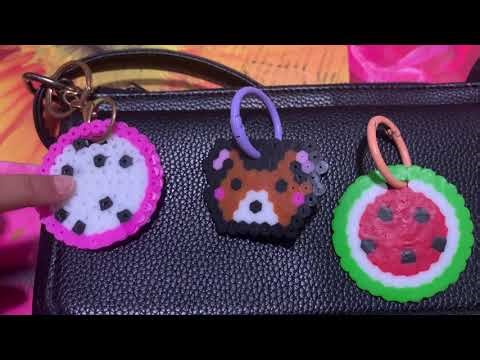How to make key chains with melting beads. #enjoy #fun #craft #creative #keychain #youtube #viral