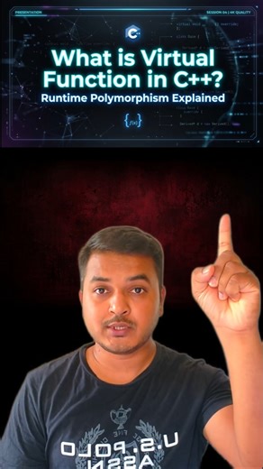 What is Virtual Function in C++? (Runtime Polymorphism + vtable)