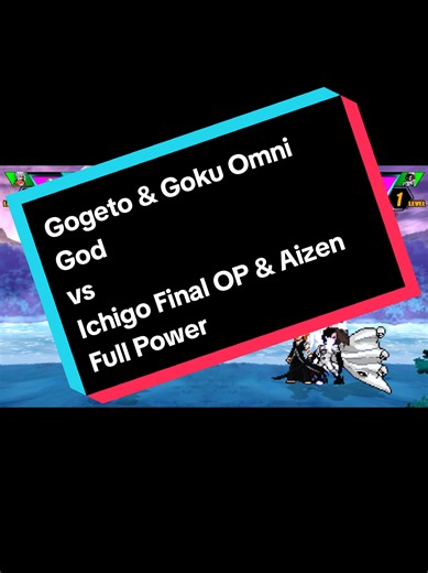 Replying to @_iyakhmayev_ Ichigo was not trying to hear all of that shouting bro😭😭😭 Gogeto & Goku Omni God vs Ichigo Final OP & Aizen Full Power Ichigo Final OP edit by @maklogeming666 #gogeto #goku #ichigo #aizen #jumpforcemugenv14