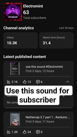 Use this sound for subscriber #Shorts #viral