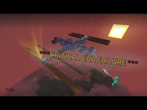 Minecraft ISS EVA Emergency — Station Destroyed During Spacewalk