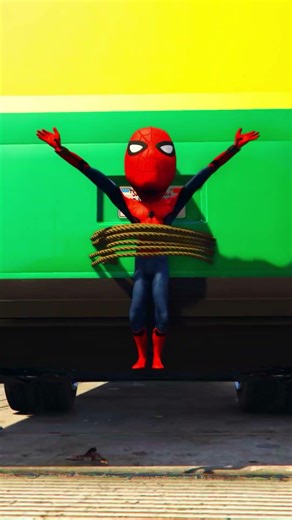 GTA 5 Spiderman saved ironman son from all vrnom gang #shorts #shortsfeed #spiderman #ironman