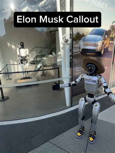 Elon Musk call-out #elonmusk #tesla #ice #comedy #robot | robot tesla
