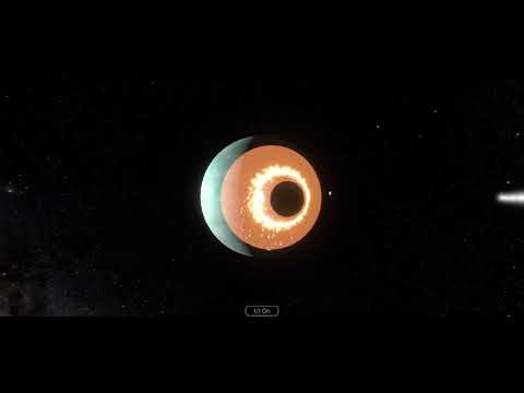 [Solar system simulator] planet collision as it looks alive
