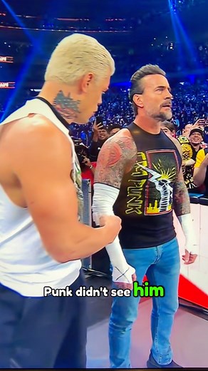 CM Punk and Cody Rhodes had a really interesting interaction on WWE Raw in Madison Square Garden. Before heading into the ring to take on The Vision, WWE Champion Cody Rhodes tried to give CM Punk a fist bump but Punk ignored him. No way CM Punk couldn't see him from his peripheral vision. Everything WWE does on camera, means something. Is CM Punk or Cody Rhodes turning heel? Or did CM Punk try to "big time" Rhodes on one of the biggest WWE Raw events ever? #wweraw #SurvivorSeries #prowrestling 